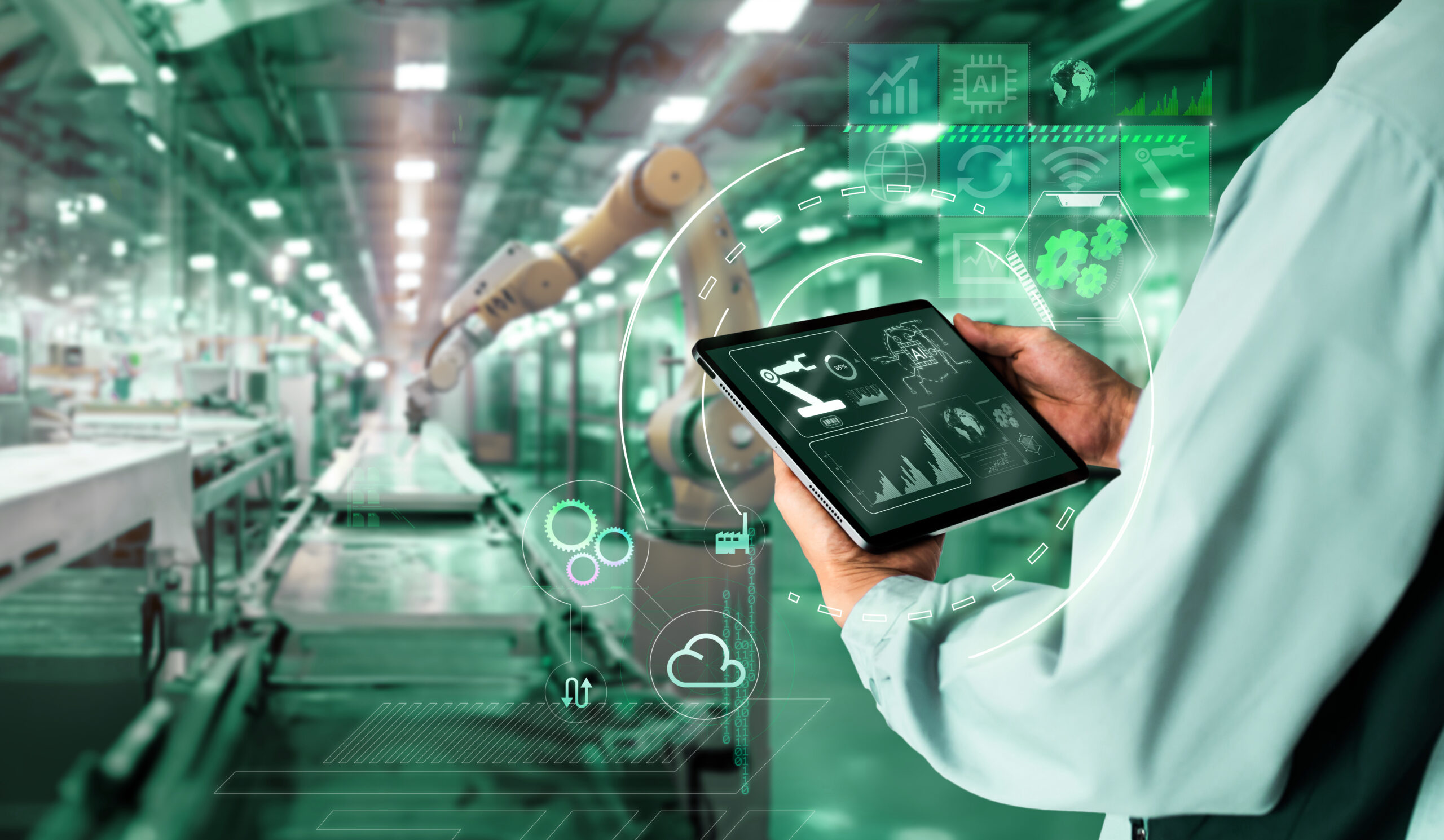 controlling a machine in a factory