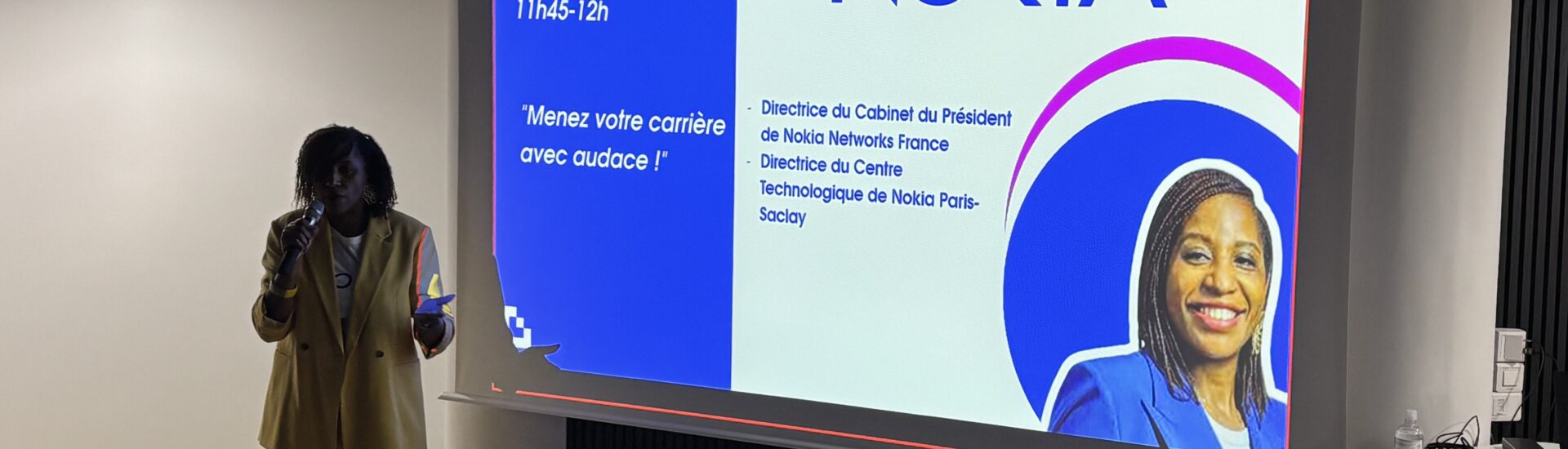 présentation Nokia lors de la matinée des femmes de l'industrie