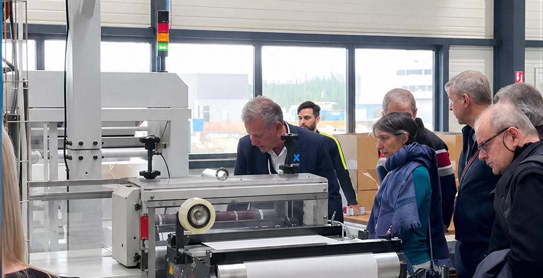 visite des ateliers de production lors du café rencontre de février de l'adezac