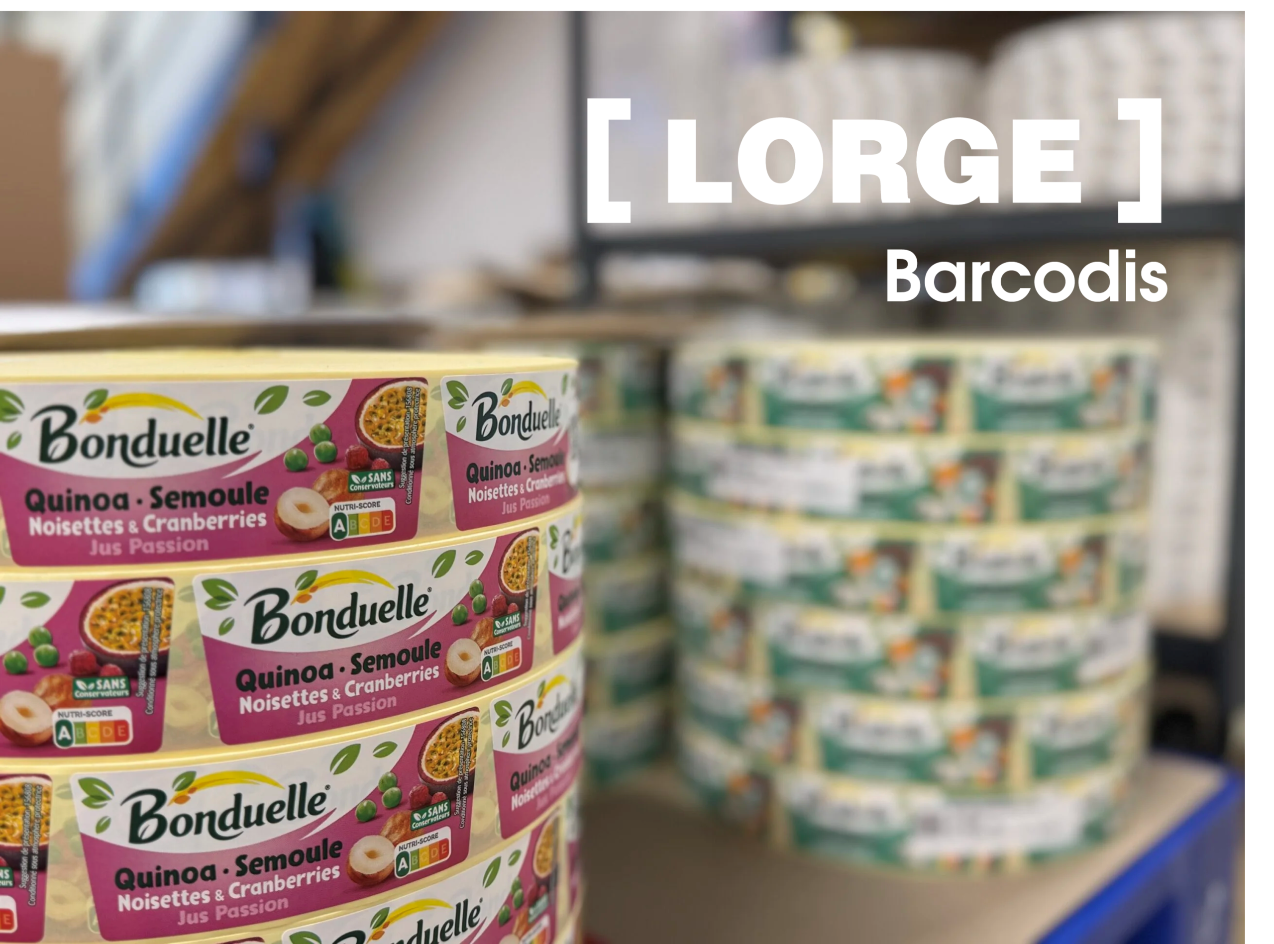 étiquettes adhésives bonduelle lorge imprimeurs