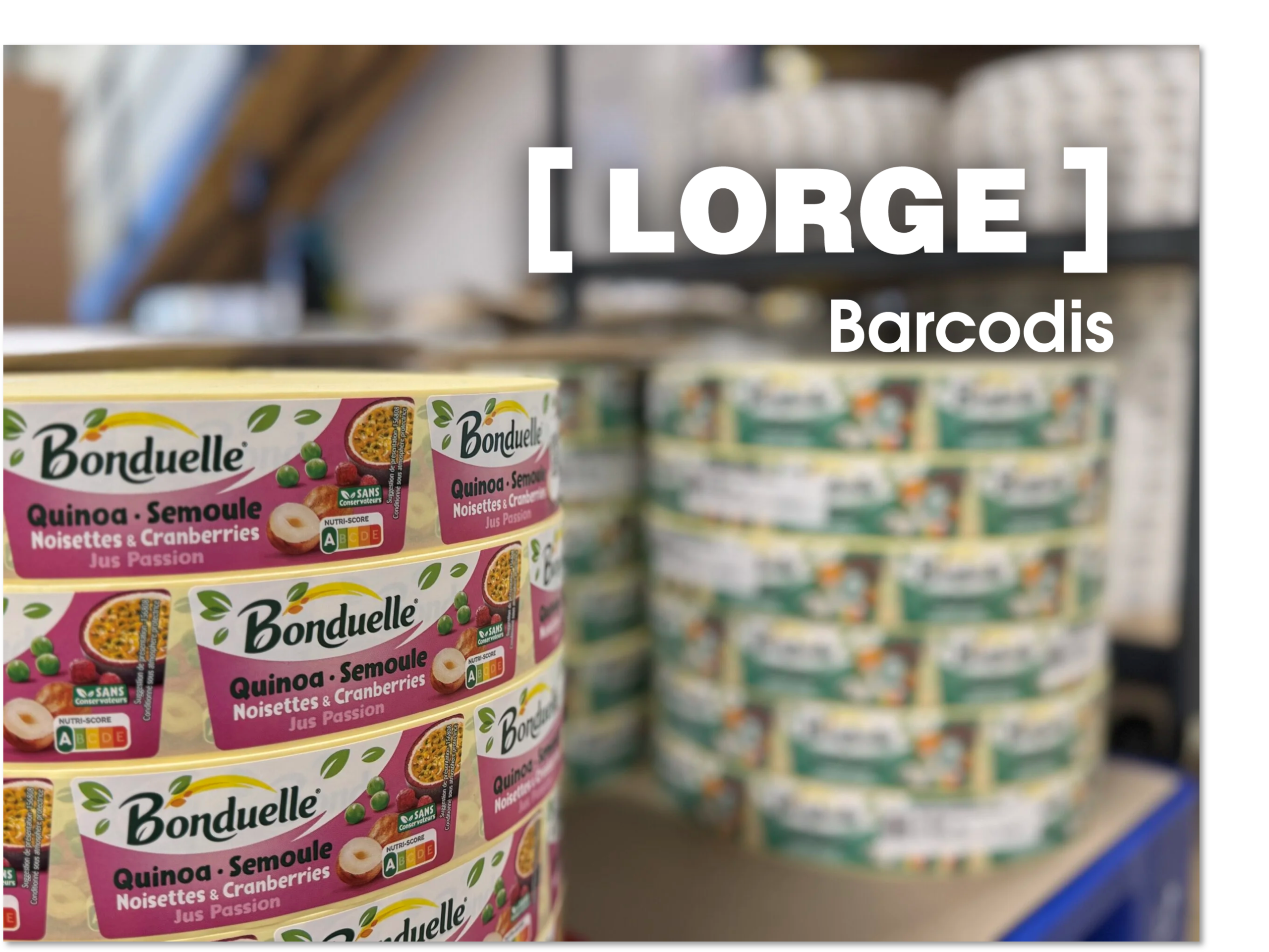 étiquettes adhésives bonduelle lorge imprimeurs