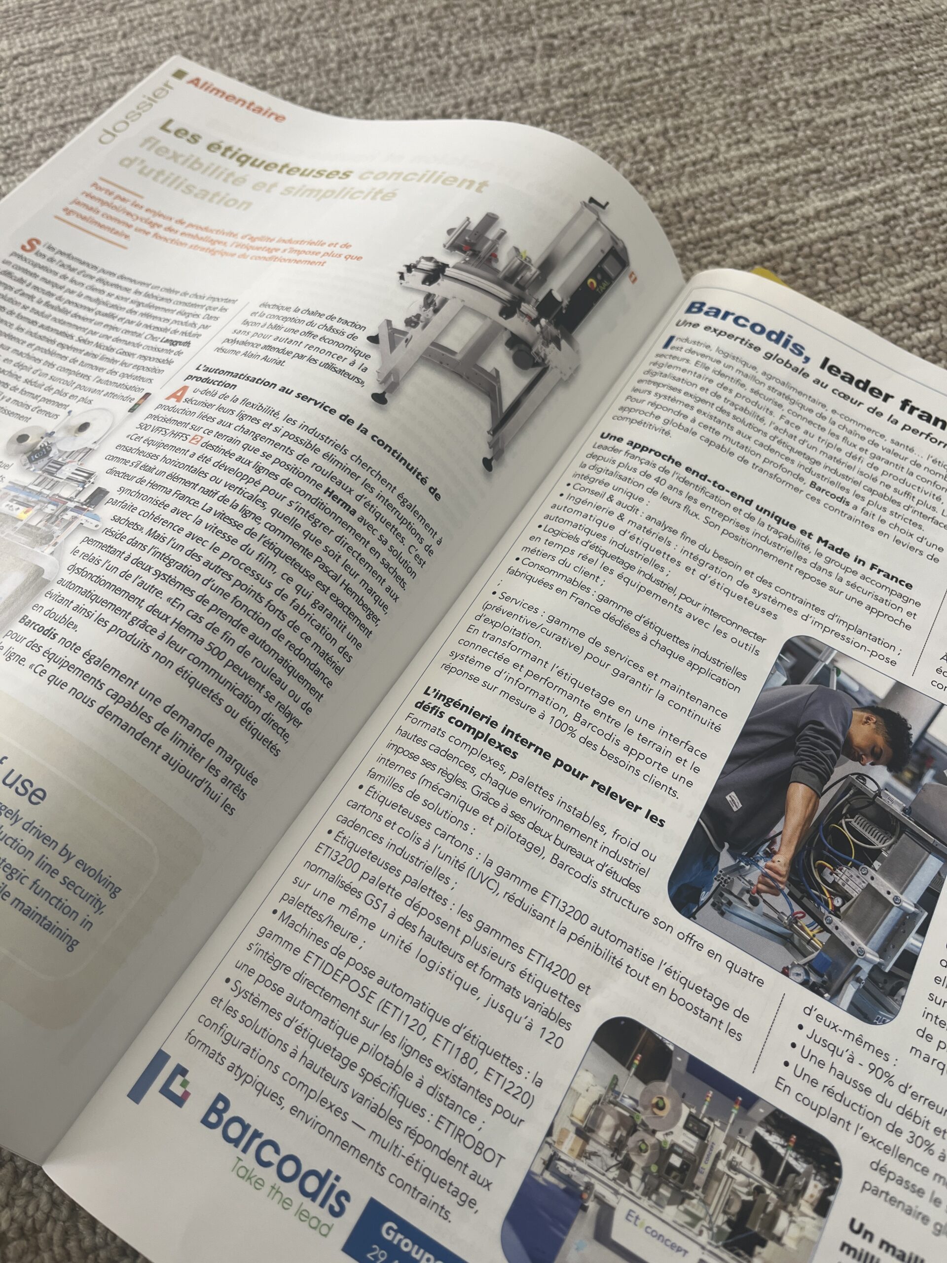 article étiquetage industriel emballage digest